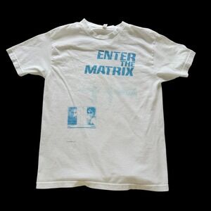 Y2K Enter The Matrix Neo Trinity T-Shirt Med White Alstyle 2021